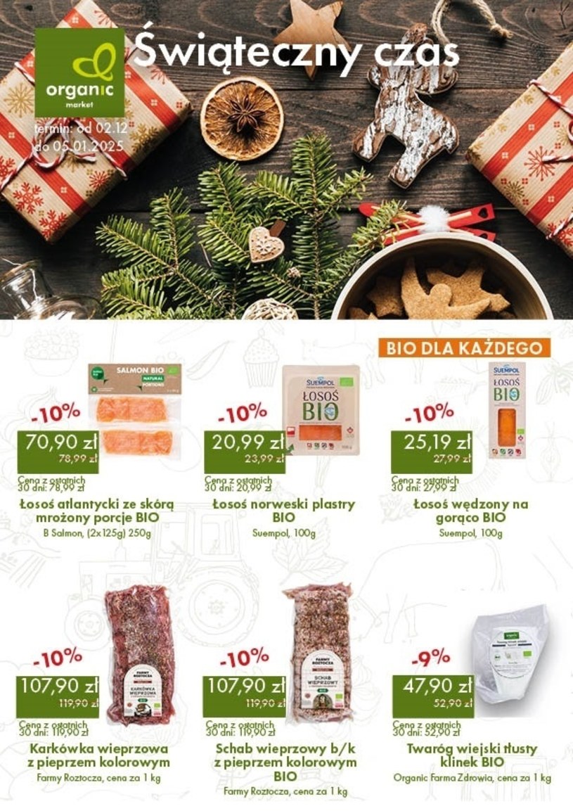 Gazetka promocyjna Organic - ważna od 02. 12. 2024 do 05. 01. 2025