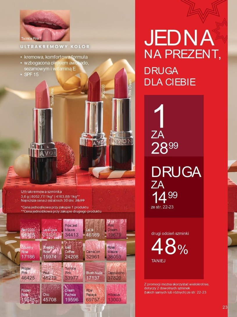 Gazetka: Podaruj magię świąt - Avon - strona 23