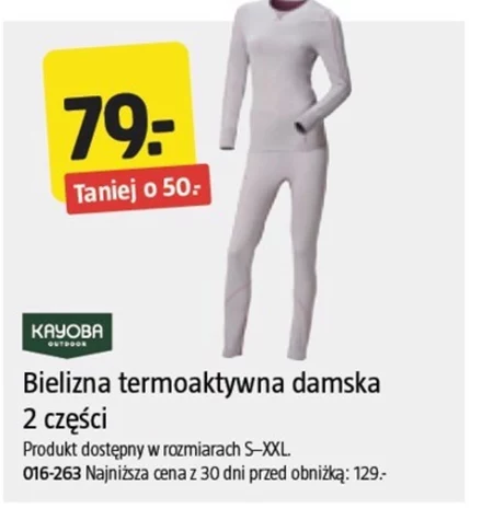 Bielizna termoaktywna Kayoba