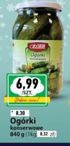 Ogórki konserwowe Społem niska cena