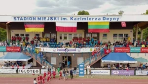 Doroczny turniej Deyna Cup Junior na stadionie w Starogardzie Gdańskim, mieście Kazimierza Deyny. Fot. Beniaminek 03 Starogard