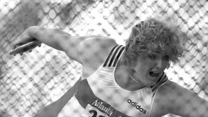 Ilke Wyludda w czasie igrzysk olimpijskich w Atlancie (1996)