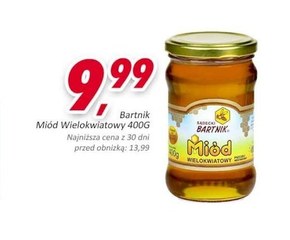 Sądecki Bartnik Miód wielokwiatowy pszczeli nektarowy 400 g niska cena