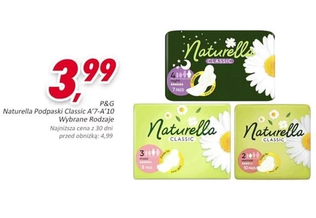 Naturella Classic Normal rozmiar 2 Podpaski ze skrzydełkami, × 10