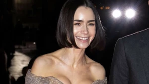 Skupiła na sobie całą uwagę. Lilly Collins olśniła zjawiskową kreacją na premierze