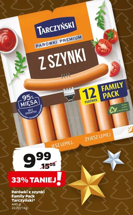 Tarczyński Parówki premium z szynki