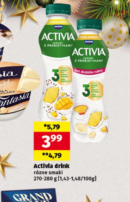 Activia Jogurt bez laktozy brzoskwinia marakuja 270 g
