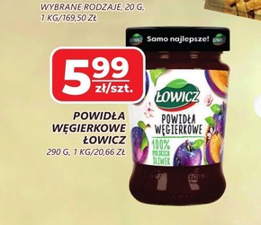 Łowicz Powidła węgierkowe 290 g niska cena