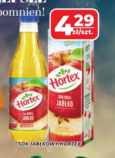Hortex Sok 100 % jabłko 1 l