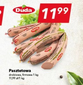 Duda Pasztetowa drobiowa z dodatkiem wieprzowiny 300 g niska cena