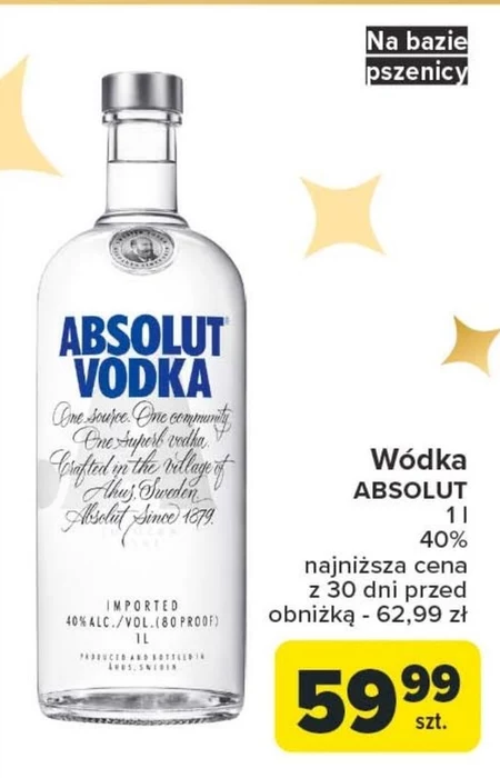 Absolut Wódka 1000 ml 