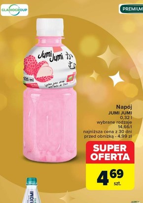 JumiJumi Napój liczi z kawałkami galaretki kokosowej nata de coco 320 ml niska cena