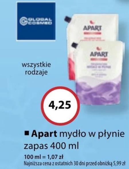 Apart Creamy Care Kremowe mydło w płynie magnolia 400 ml