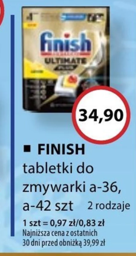 Tabletki do zmywarki Finish