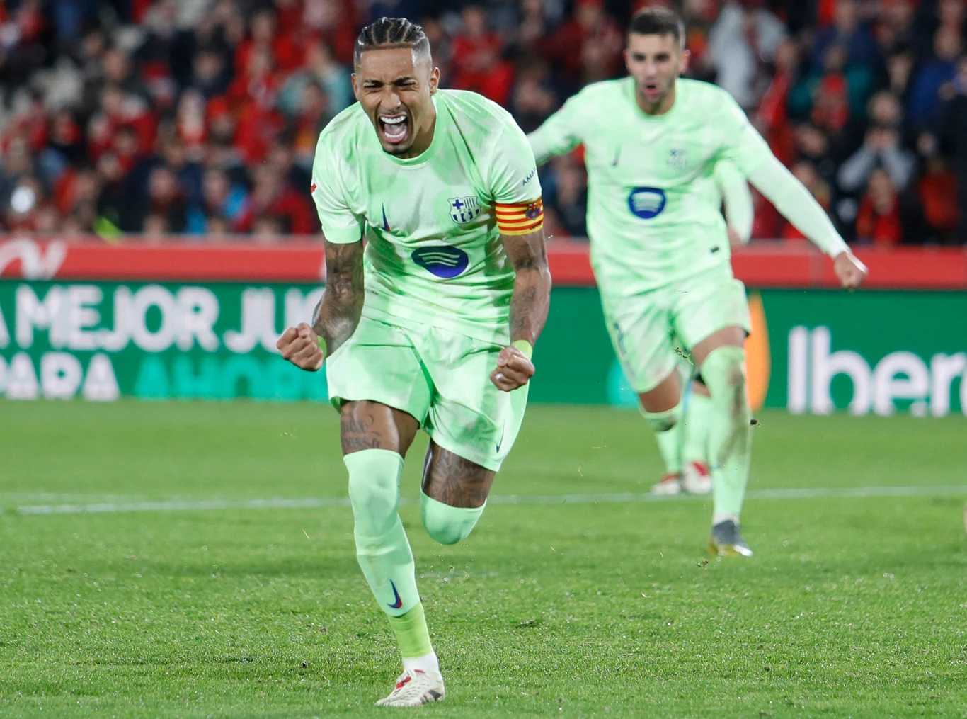 Raphinha po zdobyciu bramki