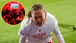 Gdy Ewa Pajor pieczętowała awans Polek, trwała gala PZPN (w kółeczku)
