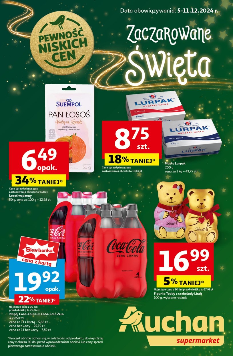 Gazetka promocyjna Auchan Supermarket - ważna od 05. 12. 2024 do 11. 12. 2024