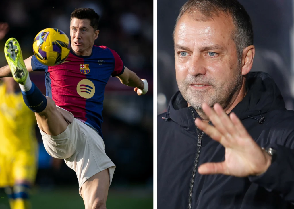 FC Barcelona. Na zdjęciu Robert Lewandowski oraz trener Hansi Flick FC Barcelona. Na zdjęciu Robert Lewandowski oraz trener Hansi Flick