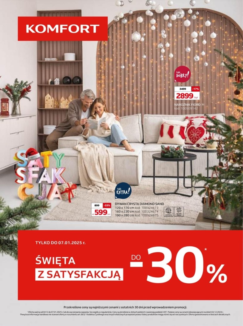 Gazetka promocyjna Komfort - ważna od 03. 12. 2024 do 07. 01. 2025