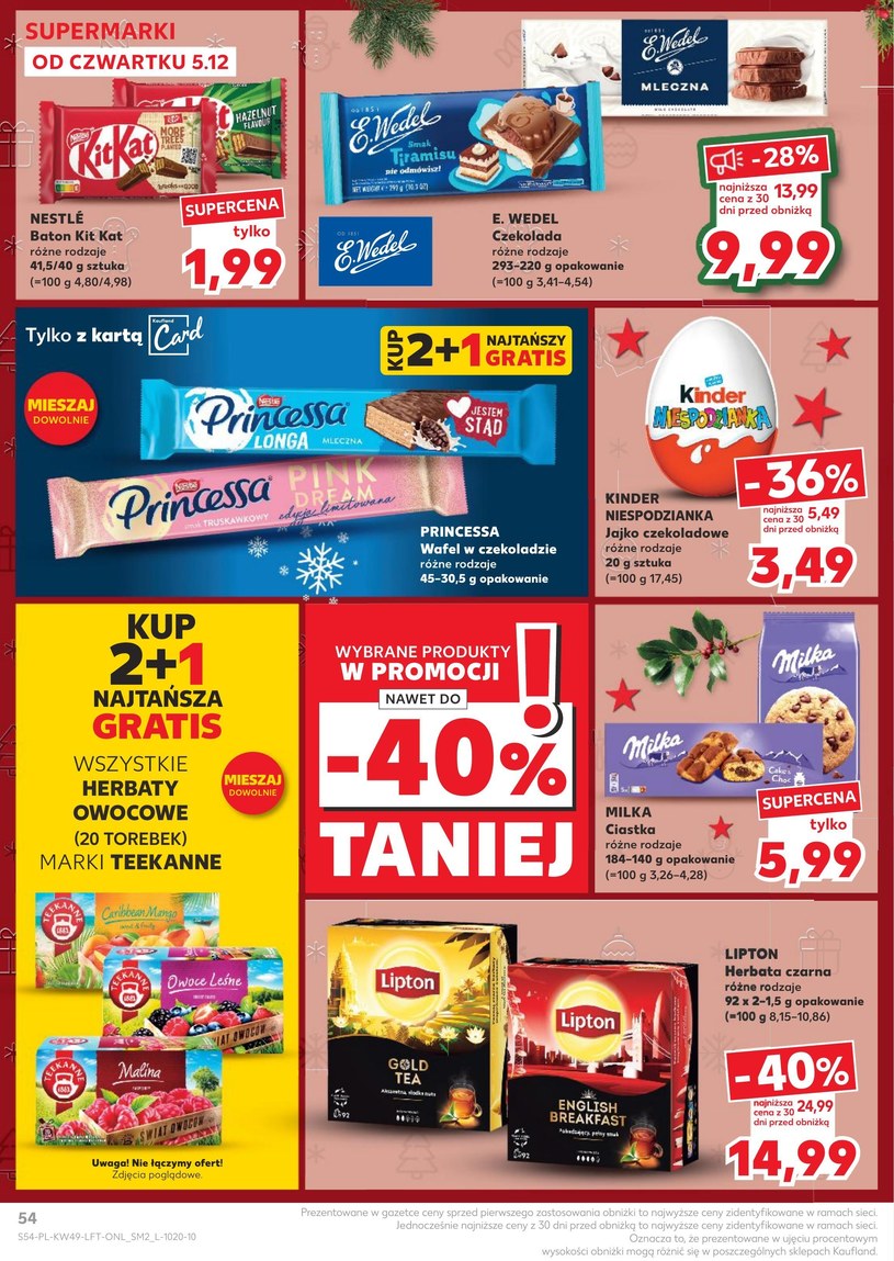 Gazetka: Święta pełne smaku - Kaufland - strona 54