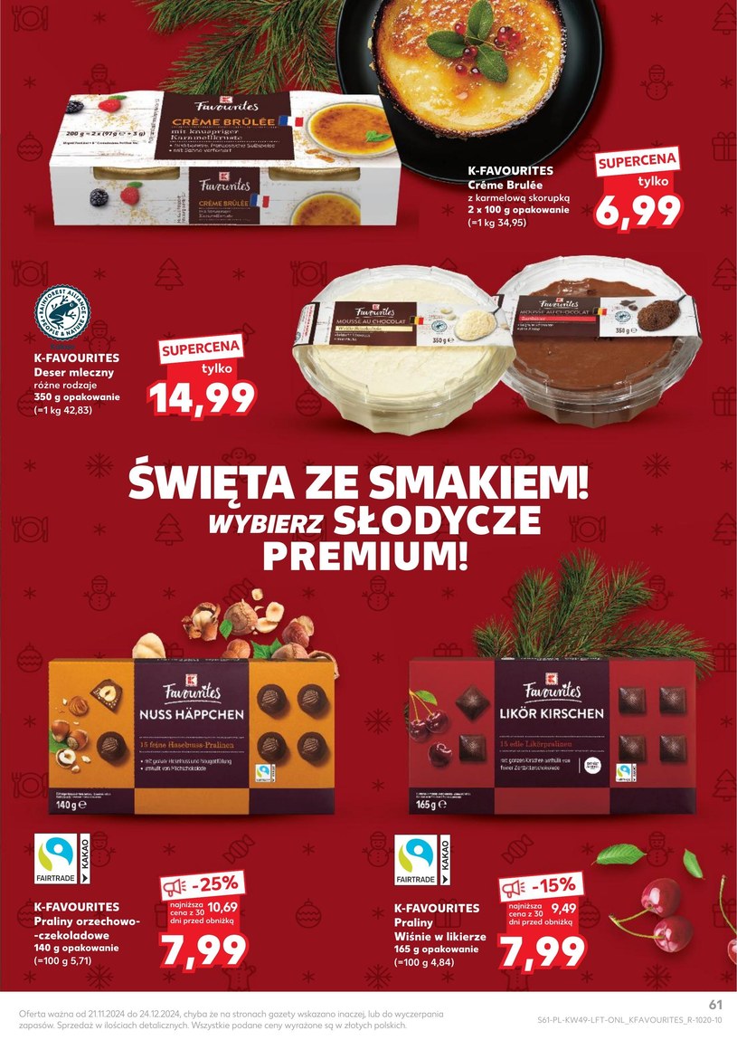 Gazetka: Święta pełne smaku - Kaufland - strona 61