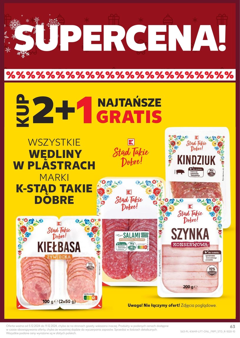 Gazetka: Święta pełne smaku - Kaufland - strona 63