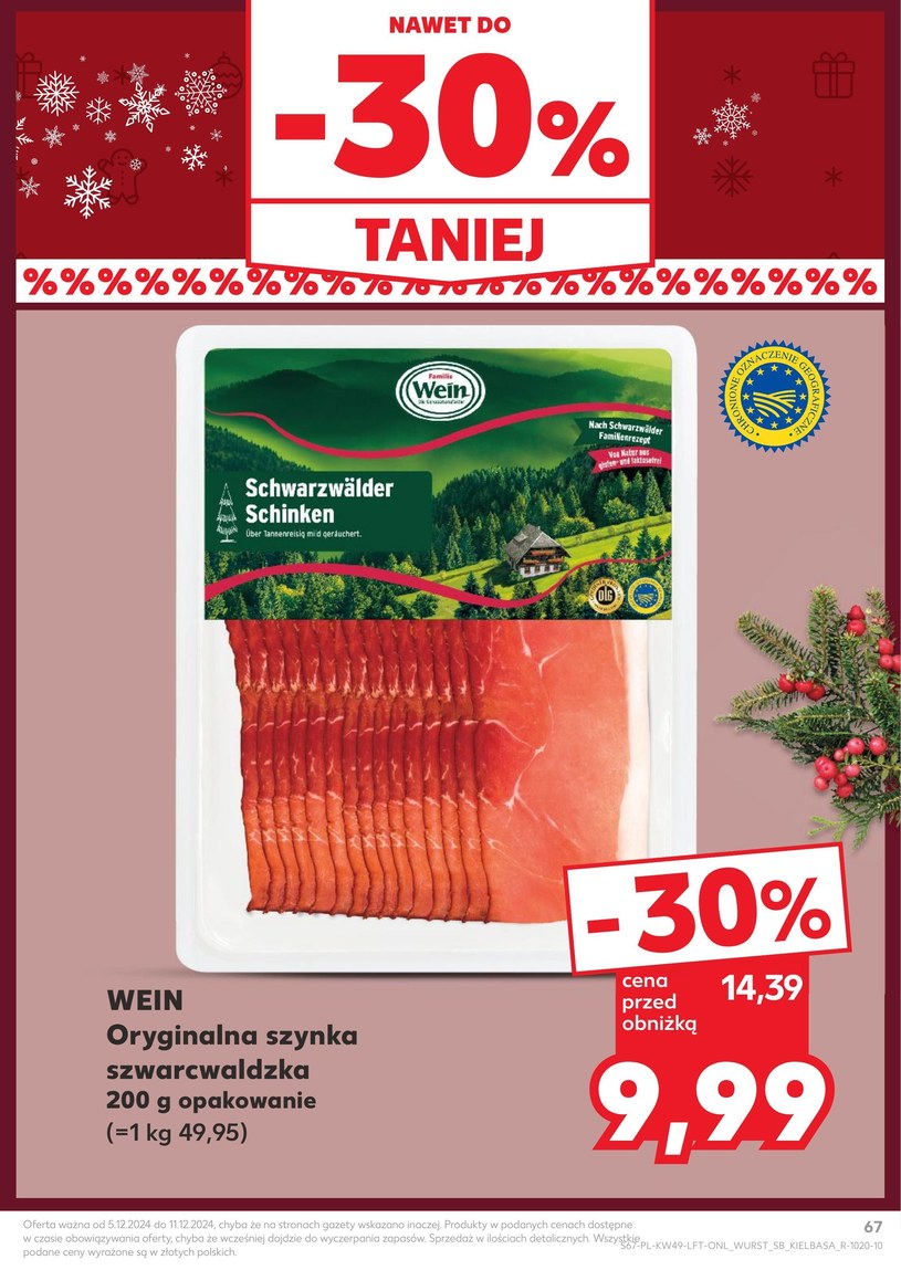 Gazetka: Święta pełne smaku - Kaufland - strona 67