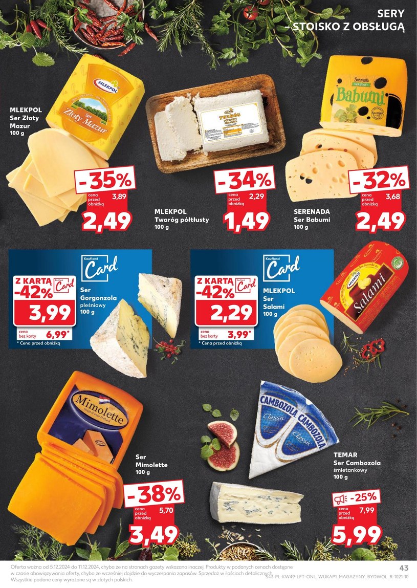 Gazetka: Najlepsze oferty grudnia - Kaufland - strona 43