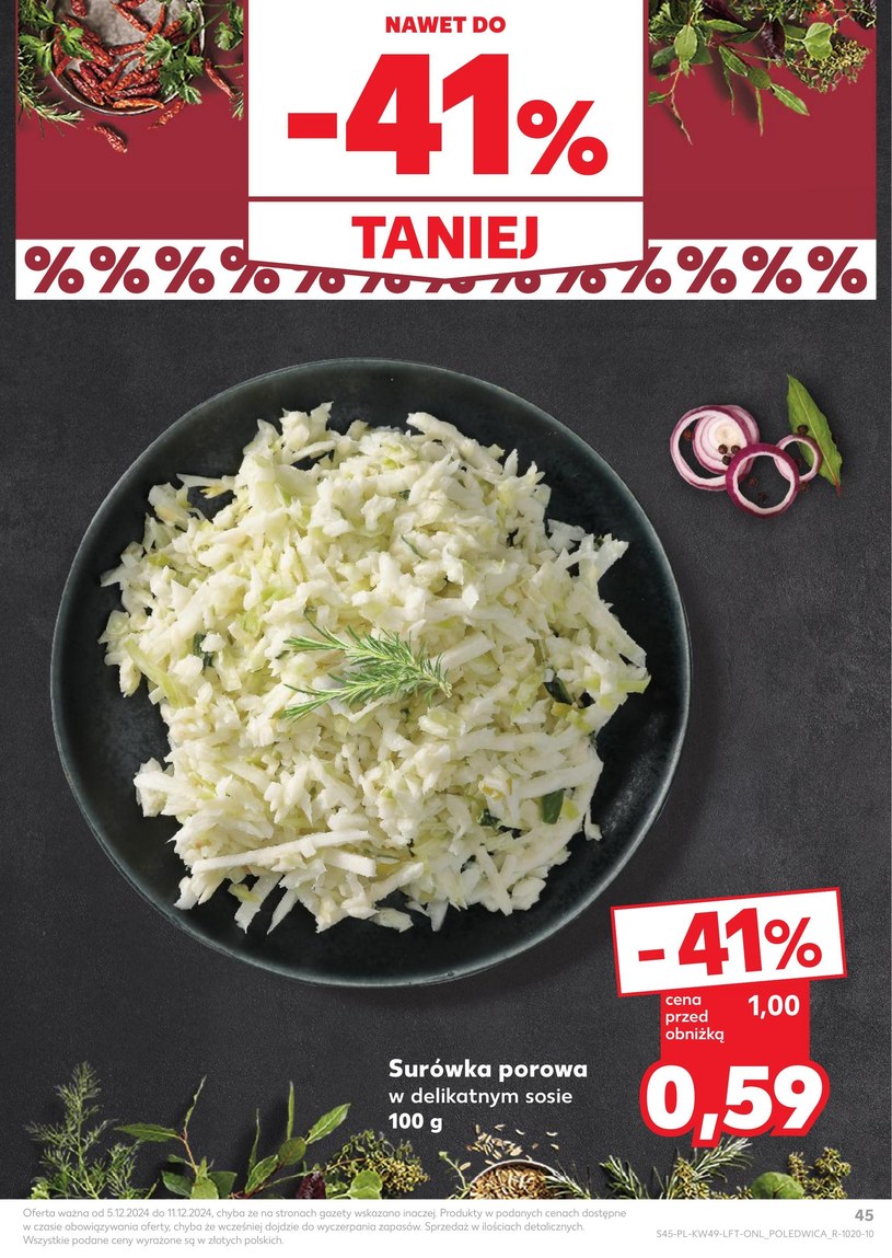 Gazetka: Najlepsze oferty grudnia - Kaufland - strona 45