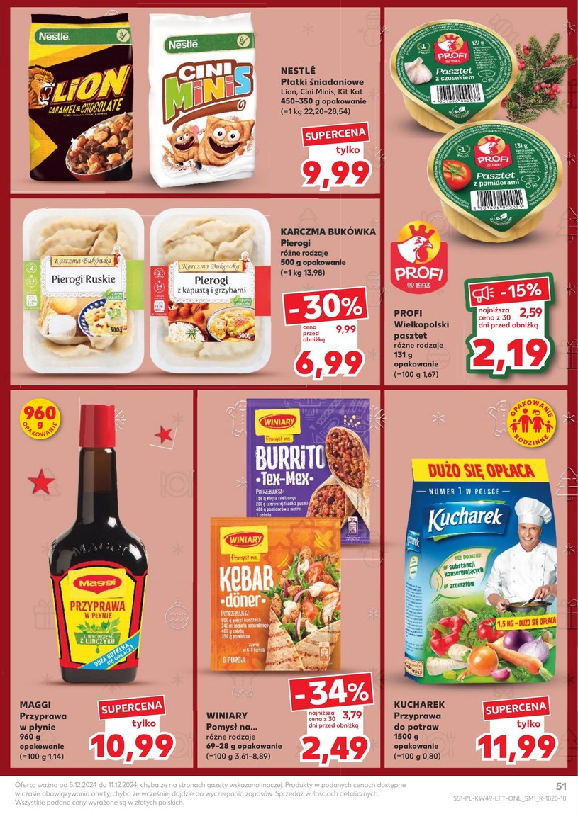 Gazetka: Najlepsze oferty grudnia - Kaufland - strona 51