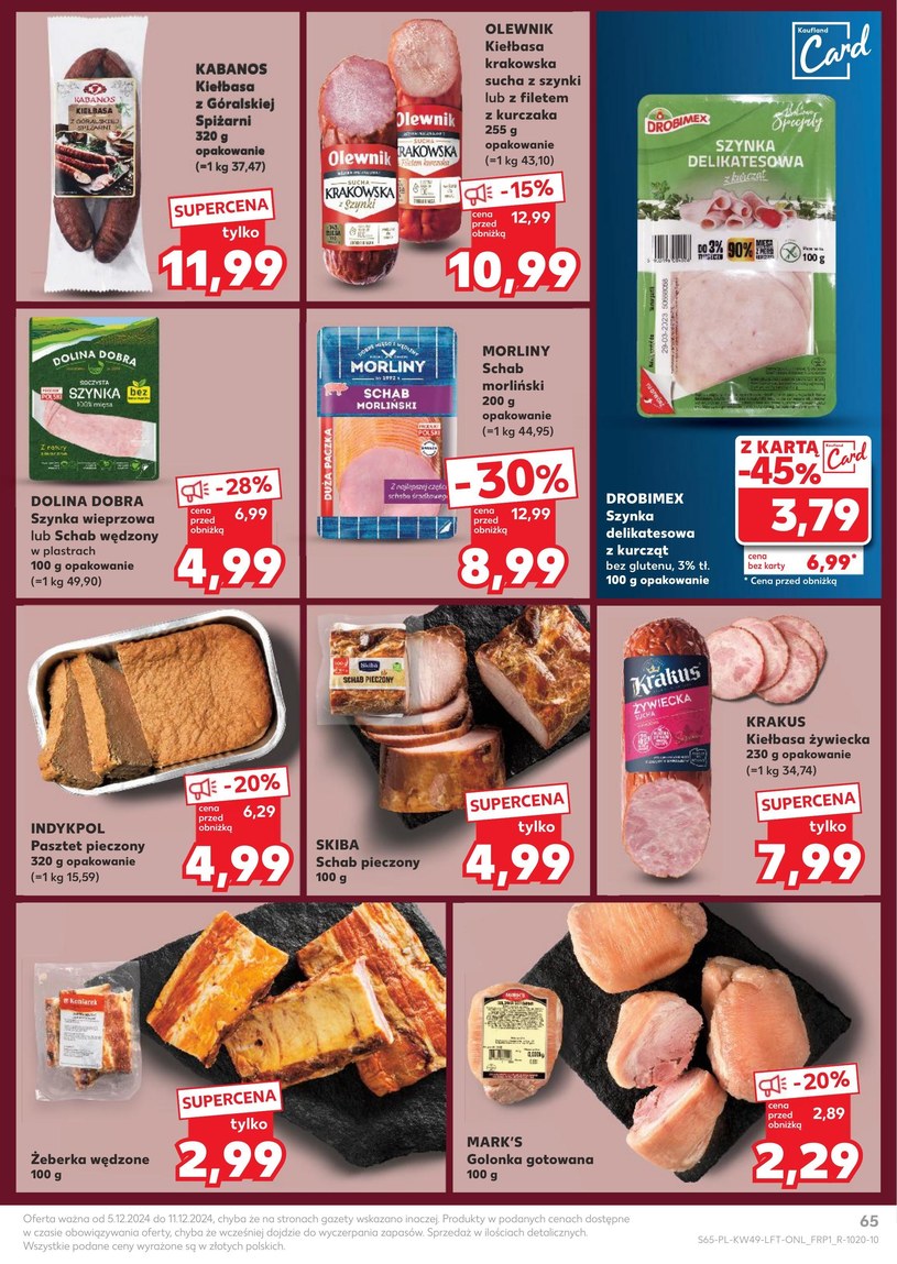 Gazetka: Najlepsze oferty grudnia - Kaufland - strona 65