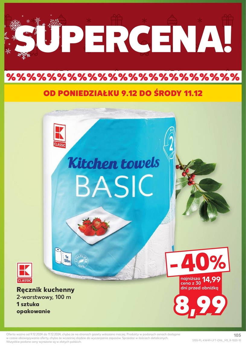 Gazetka: Najlepsze oferty grudnia - Kaufland - strona 105