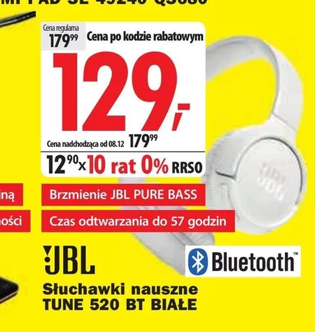 Słuchawki bluetooth JBL