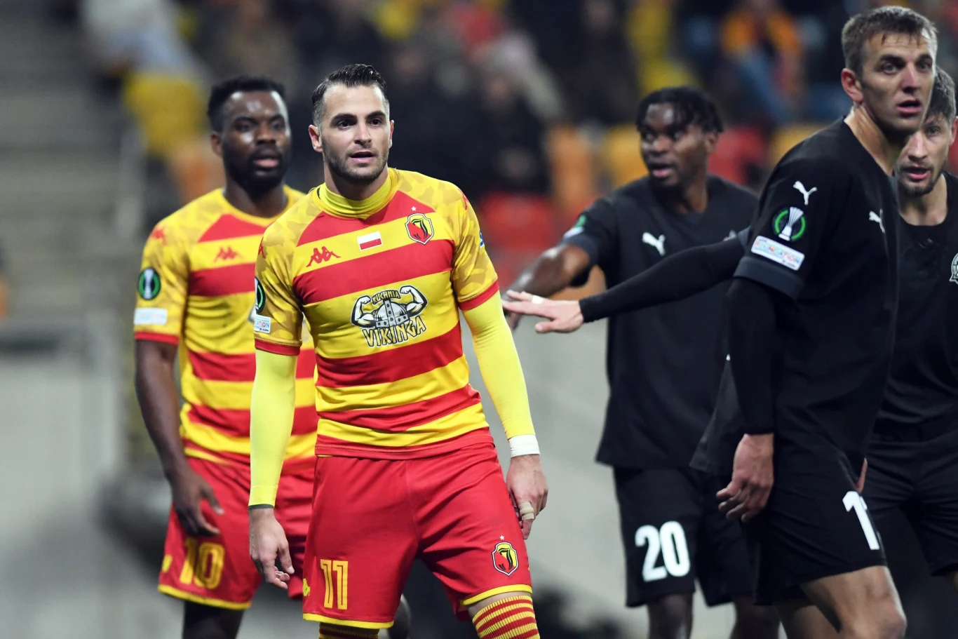 Afimico Pululu i Jesuz Imaz w barwach Jagiellonii Białystok Afimico Pululu i Jesuz Imaz w barwach Jagiellonii Białystok