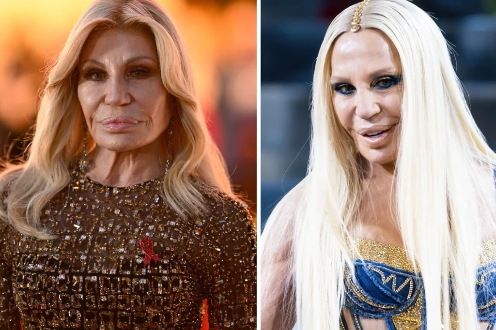 Donatella Versace w 2024 i 2022 roku