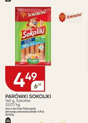 Sokołów Sokoliki Produkt drobiowy z cielęciną 140 g niska cena