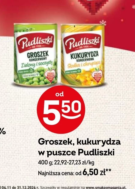 Pudliszki Kukurydza konserwowa 400 g