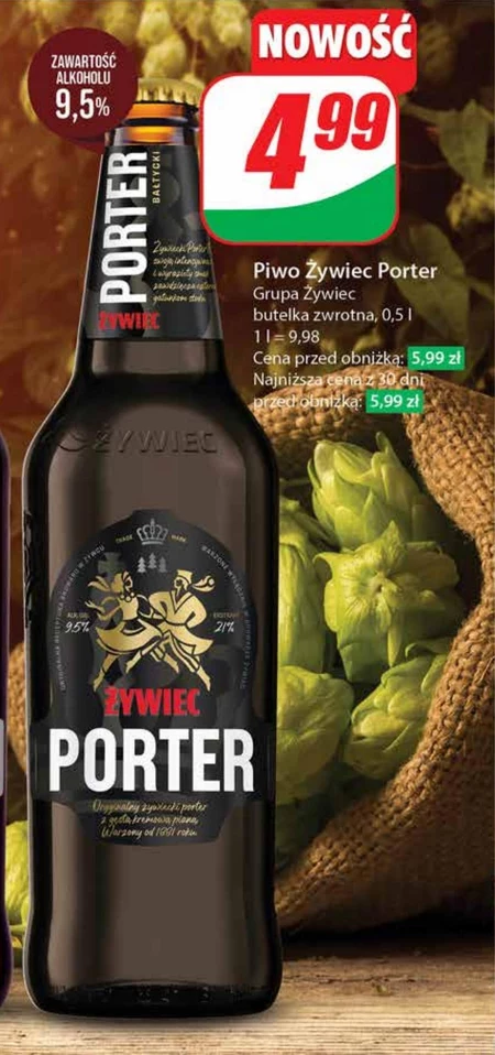 Żywiec Porter Piwo ciemne 500 ml