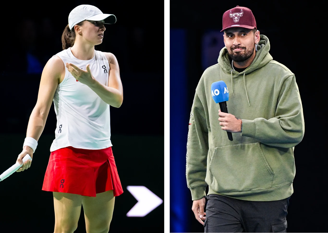 Wokół Igi Świątek i Nicka Kyrgiosa wybuchła niemała burza Wokół Igi Świątek i Nicka Kyrgiosa wybuchła niemała burza