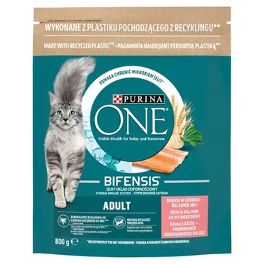 PURINA ONE Adult Karma dla kotów bogata w łososia 800 g - 0