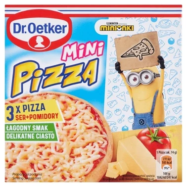 Dr. Oetker Mini pizza ser + pomidory 220 g (3 sztuki) - 0