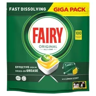 Fairy Original Cytryna Kapsułki do zmywarki All In One, 100 tabletek