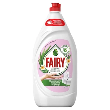 Fairy Skóra wrażliwa Aloe Vera & Pink Jasmine Płyn do mycia naczyń, delikatny dla skóry 1350 ML - 1