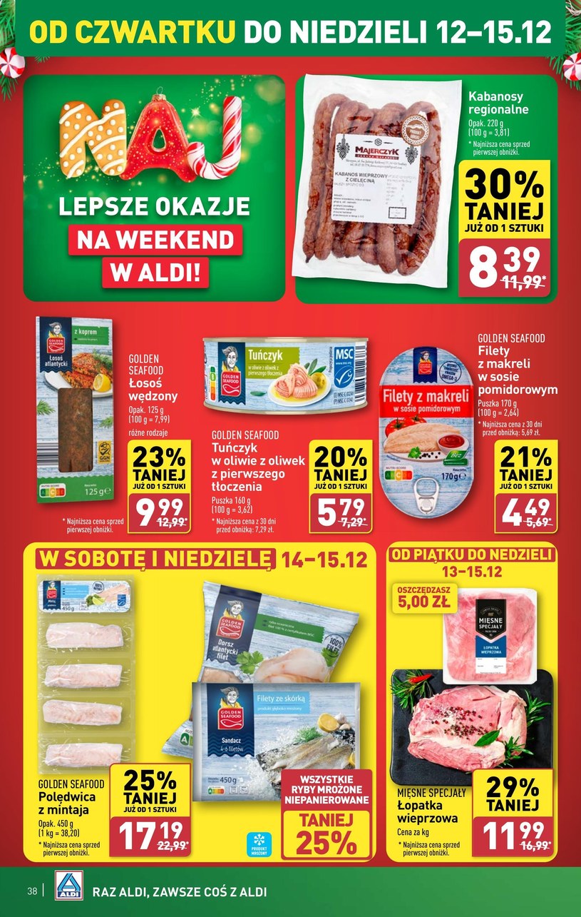 Gazetka: Najlepsze święta z Aldi!  - strona 38