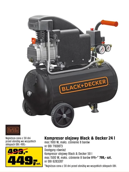 Масляний компресор Black+Decker