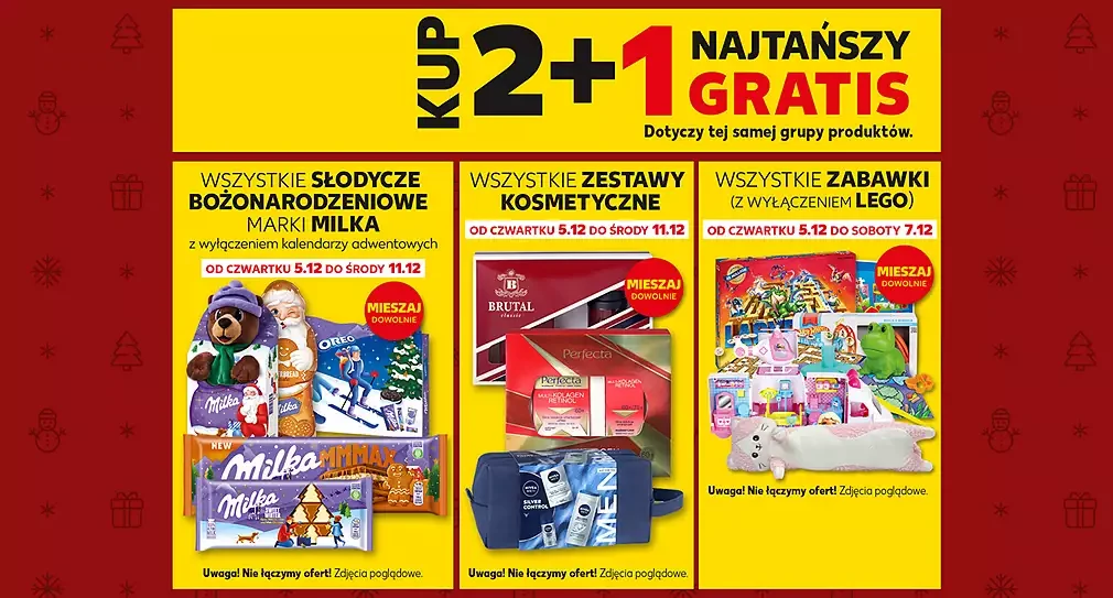 Słodycze Milka, zabawki i zestawy kosmetyczne za darmo? Świąteczne hity w Kauflandzie