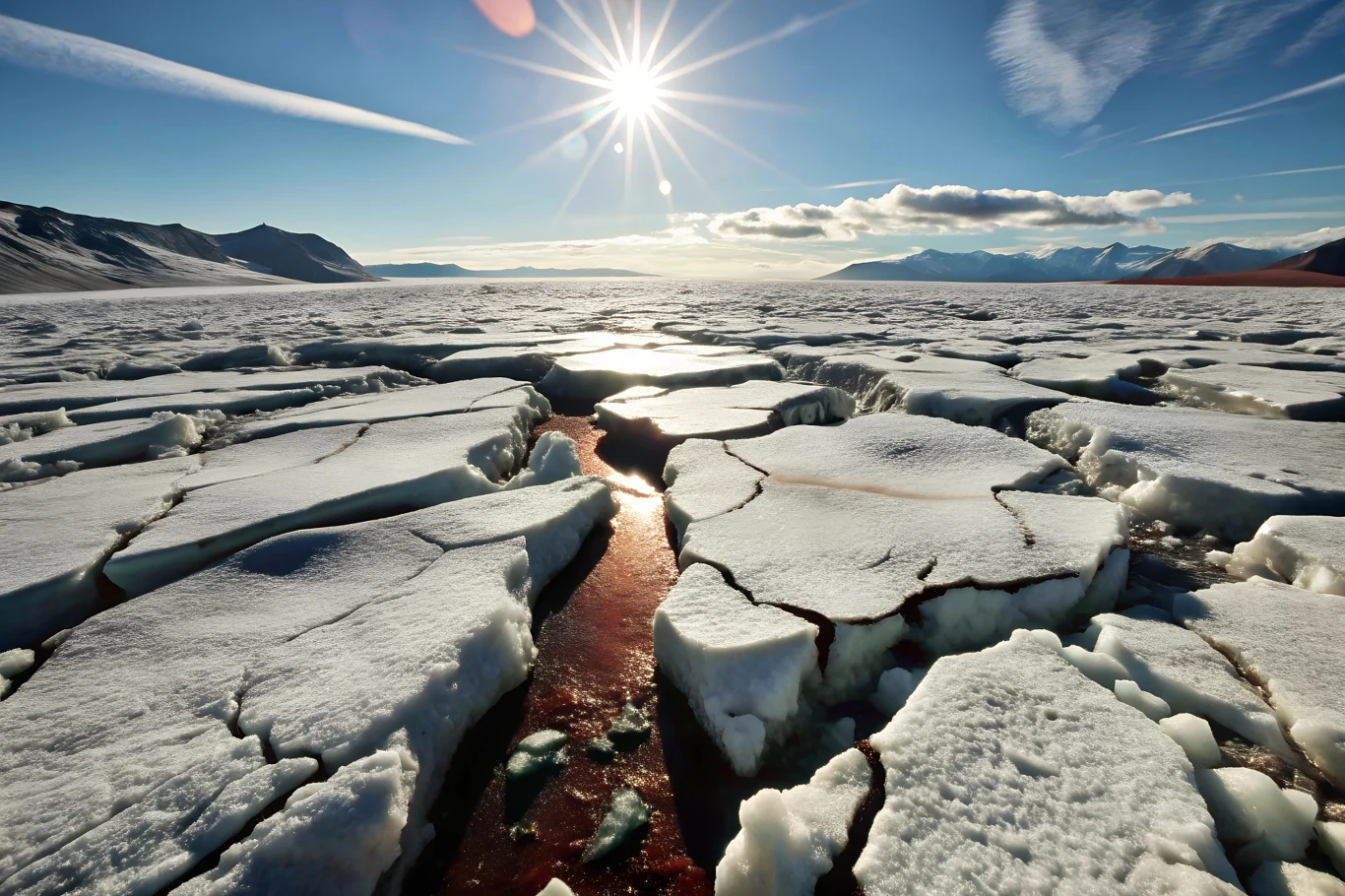 Lód w Arktyce znika