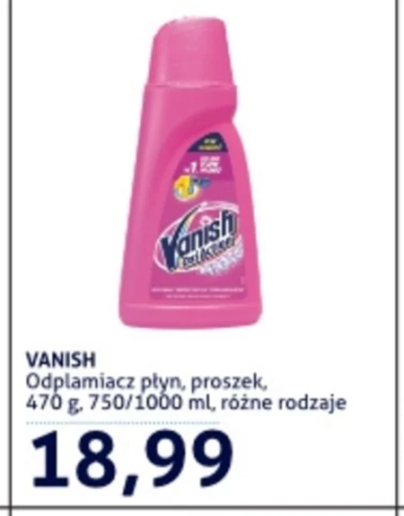 Vanish Oxi Action Odplamiacz do tkanin w płynie 1 l