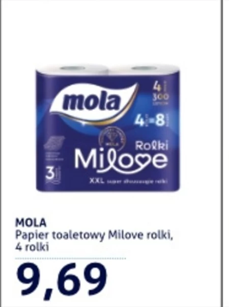 Mola Milove Rolki Papier toaletowy 4 rolki