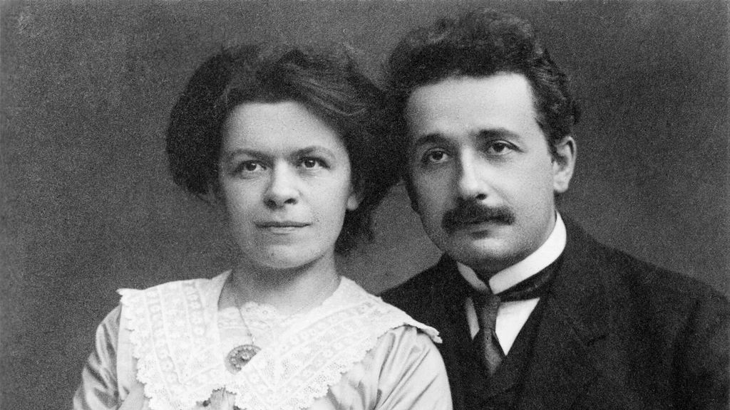 Einstein i jego pierwsza żoną Milevą Marić. Byli małżeństwem w latach 1903-1919